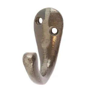 Hammer & Tongs - Single Robe Hook - W20mm x H45mm - Raw