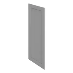 GoodHome Alpinia Matt slate grey wood effect Shaker Larder Cabinet door (W)500mm (H)1287mm (T)18mm