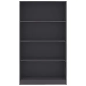 Attwood Bookcase Sonoma Oak/White / 142cm H x 80cm W x 24cm D