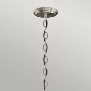 Luminosa Kichler Roux Cylindrical Pendant Ceiling Light Brushed Nickel