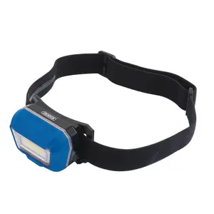 Draper  Rechargeable COB LED Head Torch, 3W, 300 Lumens 54374