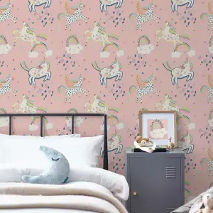 Next Party unicorn Pink Smooth Wallpaper