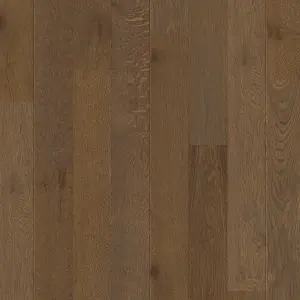 Cadenza Sepia Oak Real wood top layer flooring Sample, (W)145mm