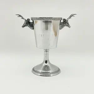 Stag Champagne Bucket - Nickel - L30 x W35 x H45 cm