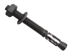 MasonMate M8 x 75mm Galvanised Through Bolts - 100 Pack for Concrete and Stone Projects