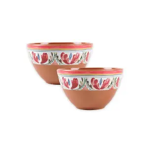 Purely Home Mediterranean Melamine Dipping Bowls - Set of  2