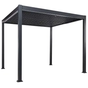 Beliani Modern Pergola Black FORNOLI