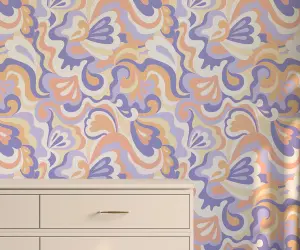 Bobbi Beck eco-friendly multicolour groovy wallpaper