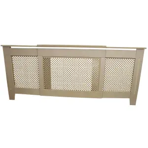 Adjustable Radiator Cover MDF Unfinished 1400mm - 1920mm