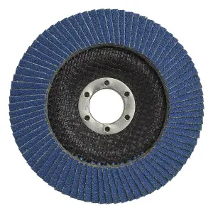 Sealey Flap Disc Zirconium 125mm 22mm Bore 60 Grit Abrasive Flaps FD12560