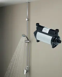 Bristan JUTE Thermostatic Ceiling Fed Surface Mounted Mixer Shower Valve + Pump