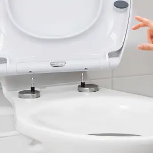 Soft Close White  Plastic Toilet Seat