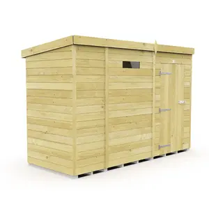 DIY Sheds 9x4 Pent Security Shed - Single Door