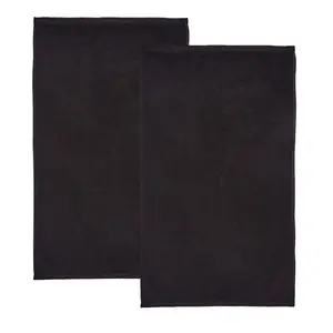 Quick Dry Cotton Bath Sheet (Set of 2) Black