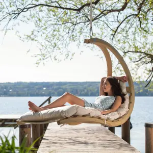 Amazonas Garden Swing Lounger Floating Recliner - Creme