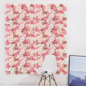 Artificial Simulation Rose Flower Decoration Wedding Backdrop Wall Panel 40x60 cm