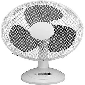 New 16" Oscillating Table Desk Fan Cooling Air 3 Speed Home Office 45W Base Silent Inch Watt