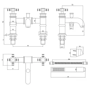 Barker Chrome Bath Shower Mixer Tap