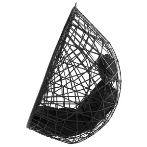 Hanging Chair ALATRI PE Rattan Black