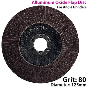 125mm 80 Grit Aluminium Oxide Flap Disc Sanding Sander For Angle Grinder