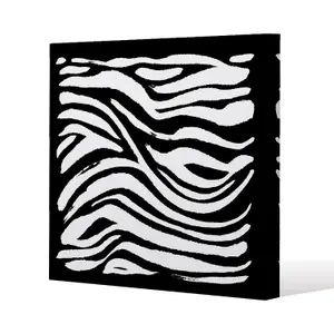 Zebra Print (Canvas Print) / 101 x 101 x 4cm