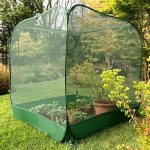 GardenSkill Pop Up Fruit Vegetable Grow House Bird Mesh Plant Protection Cover 1.25x1.35m H