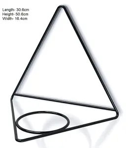 Wall mounted bracket plant pot holder indoor, 2 sizes, 3 shape, modern Triangle Small