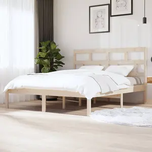 Berkfield Bed Frame Solid Wood Pine 160x200 cm