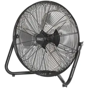 18" Industrial High Velocity Floor Fan - 3 Speed Settings - Tilting Stand - 230V