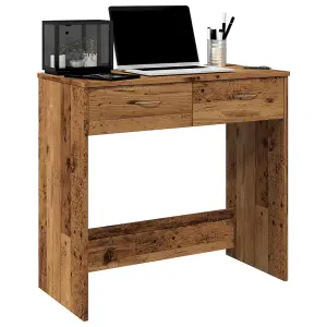 Berkfield Desk Old Wood 80x40x75 cm Engineered Wood