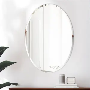 Oval Flat Rithi Wall Mirror 80cm x 60cm