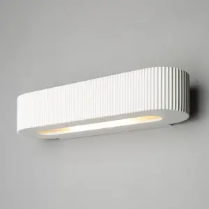 Litecraft Sodhail White Paintable Wall Uplighter