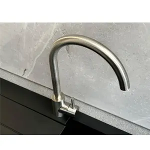 Reginox Taravo BN Single Lever Swan Neck Brushed Nickel Kitchen Mixer Tap