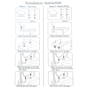 Simple Top Fix Slow Closing Toilet Seat