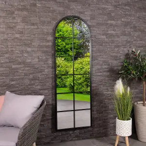 Bern Arch Mirror in Black Weather Resistant