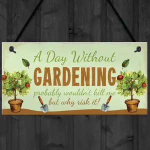 Red Ocean Funny Garden Signs And Plaques Hanging Summer House Sign Funny Gardener Gift