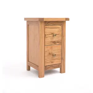 Aubusson 2 Drawer Bedside Table Natural