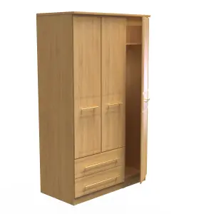 Norfolk Triple Wardrobe in Modern Oak (Ready Assembled)