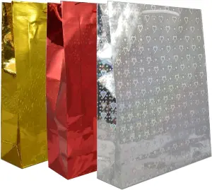 Bulk Buy Wholesale 4pcs Assorted Colours Holographic Gifts Large Size Christmas Birthday Present