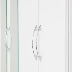 Nevada 4 Door 2 Drawer Mirrored Wardrobe in White Gloss Finish