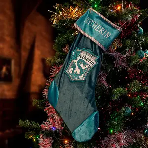 Harry Potter Slytherin Christmas Stocking Green (One Size)