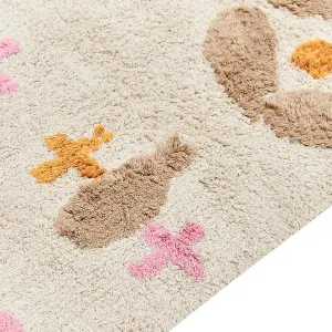 Cotton Area Rug 160 x 230 cm Multicolour DARAN