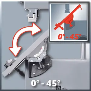 Einhell Electric Band Saw With Table - Includes Stand - Powerful 750W - 45 Degree Tiltable Bench Saw - TC-SB 305 U
