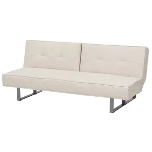 Beliani Traditional Sofa Bed DUBLIN Light Beige