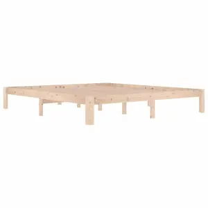 Berkfield Bed Frame Solid Wood 180x200 cm Super King Size