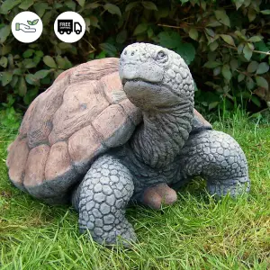 Large Stone Cast Tortoise Garden Ornament