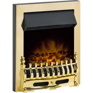 Adam Blenheim Electric Fire in Brass