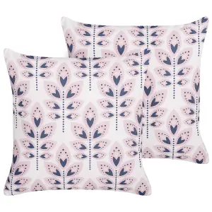 Set of 2 Outdoor Cushions TORRETTA Cream