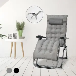 Smart Living Zero Gravity Reclining Chair with Cushion & Pillow - Grey