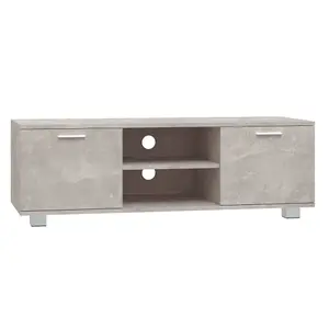 Berkfield TV Cabinet Concrete Grey 120x40.5x35 cm Engineered Wood